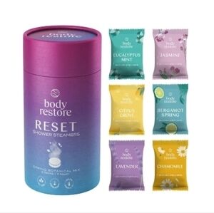 Body Restore Shower Steamer Aromatherapy Tube Pack of 6 NEW